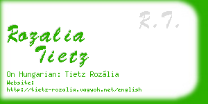 rozalia tietz business card