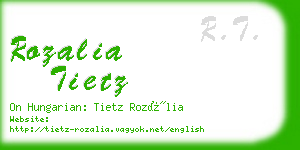 rozalia tietz business card